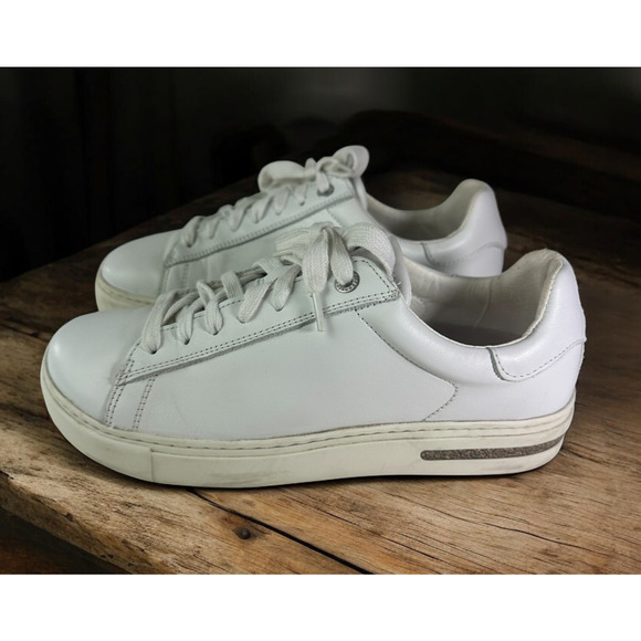 Birkenstock Shoes - Birkenstock Bend Low White Leather Lace Up Sneakers EU 37 US Women's Size 6